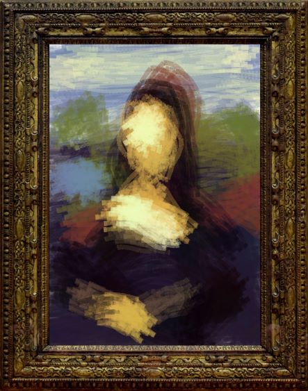 my attempt at painting a mona lisa
